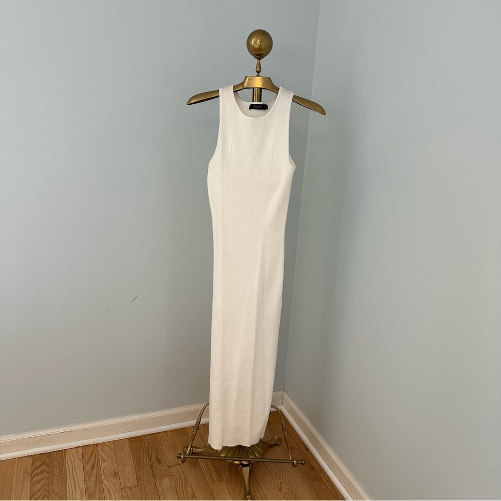 White Sleeveless Maxi Dress